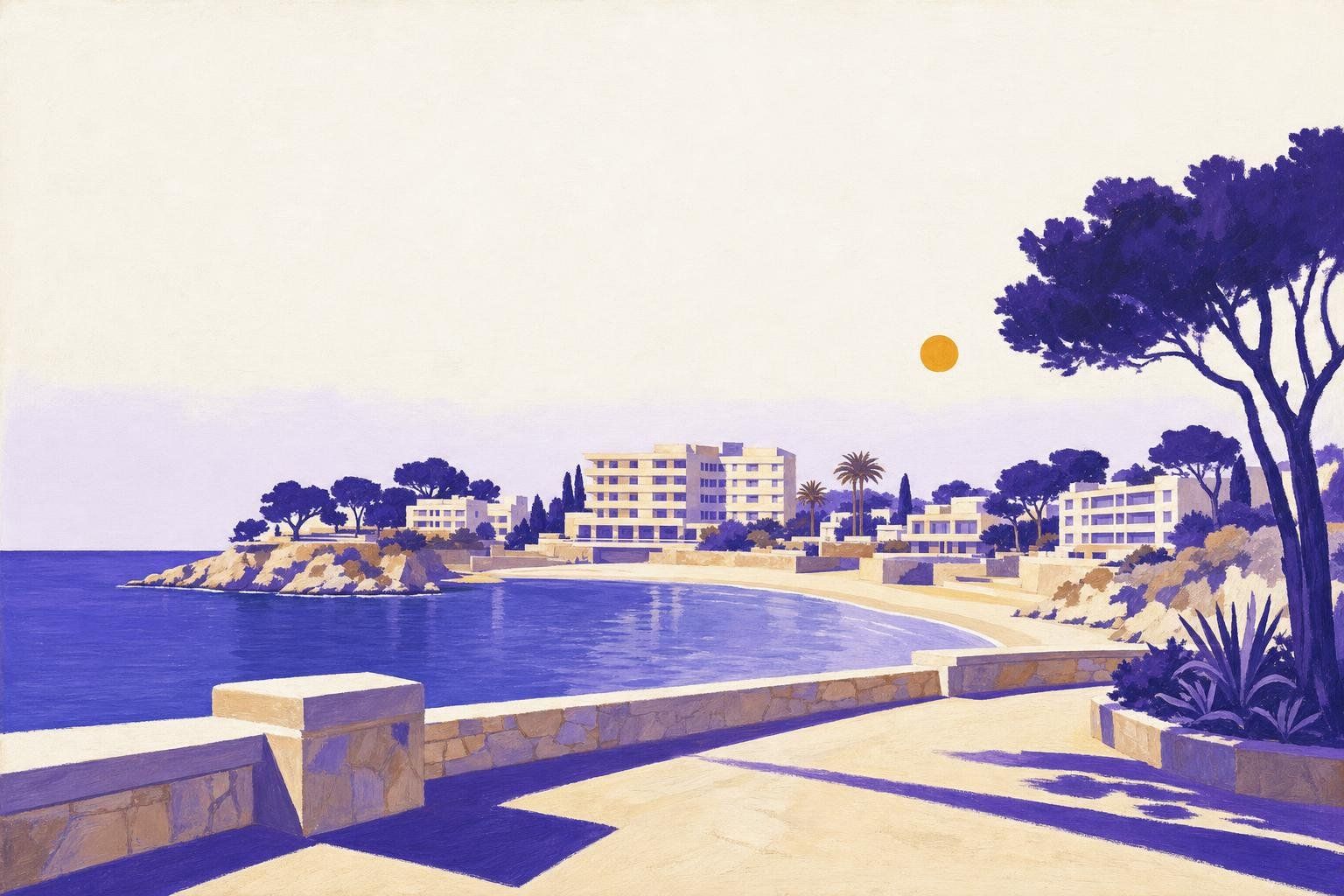Palmanova elegant beach resort with three sandy coves and Mediterranean architecture - Southwest coast transfer